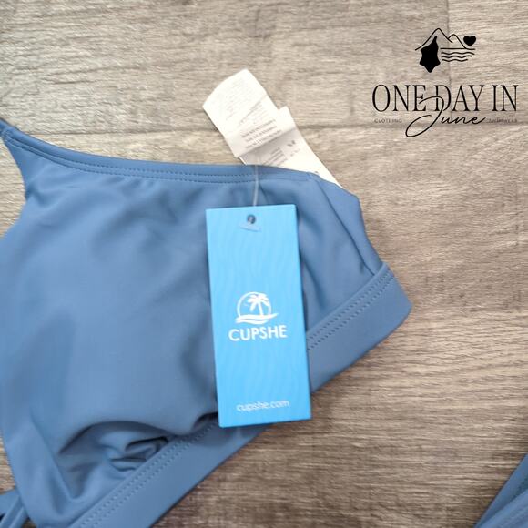 Cupshe Tie Back Bikini Swimsuit Size M - Picture 4 of 7